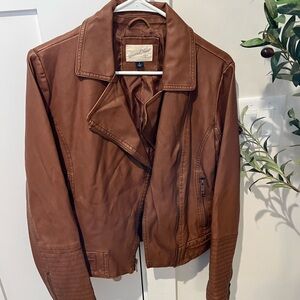 Universal Thread Tan Faux Leather Jacket
